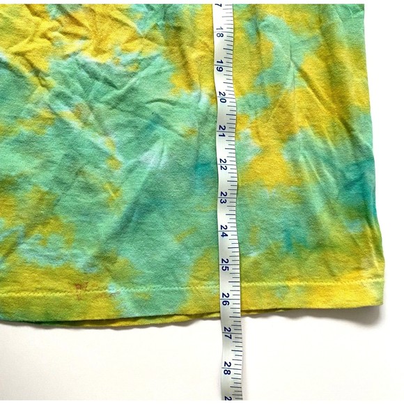 Jukes Pittsburgh T-Shirt L Turquoise Yellow Tie Dye Vtg Hanes Single Stitch READ - Picture 8 of 13